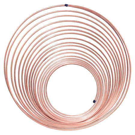 Ags NiCopp Nickel/Copper Brake Line Tubing Coil, 3/16 x 50' CNC-350